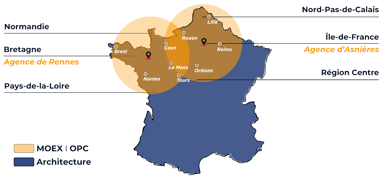 Carte des opérations - Conception & Réalisation GROUPE ALCENA